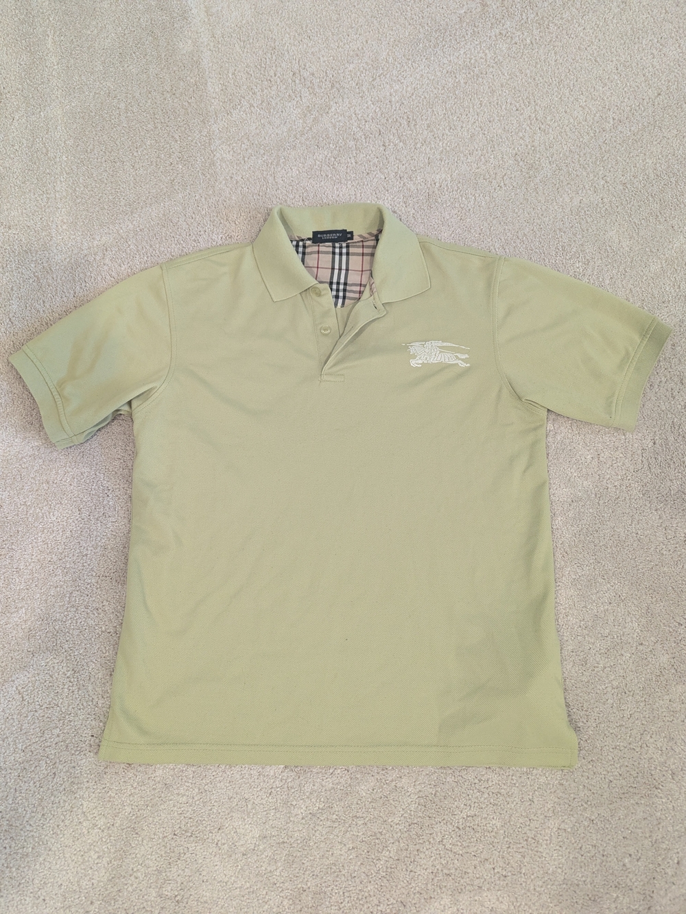 Burberry Green Men's Polo Shirt